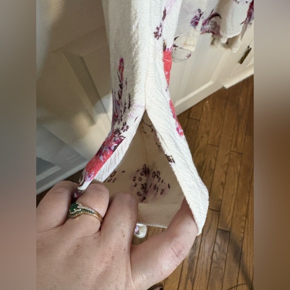 Free People Tree Swing Sleeveless Tunic Dress | Pink & Purple Floral | Women’s S - Picture 9 of 12